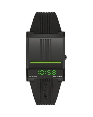Bulova 98C141 Computron D-Cave Special Edition Quartz Digital LED Display Watch