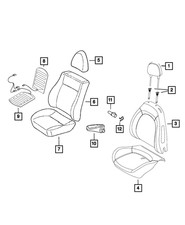 Genuine Mopar Seat Cushion Heated Pad 68125282AA