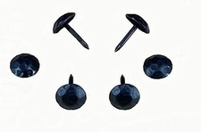 Small Clavos Round 7/16 inch Diameter Hammered Matte Black Finish 50 Pack