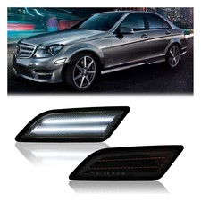 2012-2014 Mercedes-Benz W204 C250 C300 C350 White LED Side Marker Lights