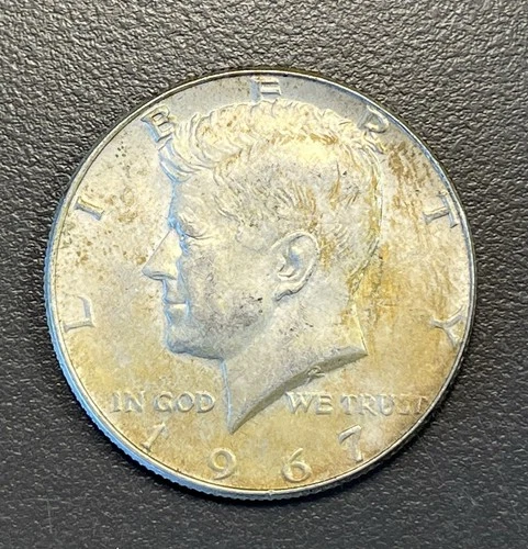 1967 Kennedy Half Dollar / 40% Silver US Coin / 50 Cent Piece