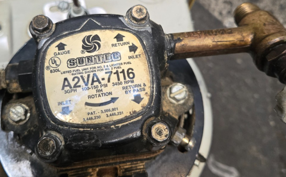 Suntec A2VA-7116 single Stage Oil Burner Pump - Beckett A AF AFG Boiler Furnace