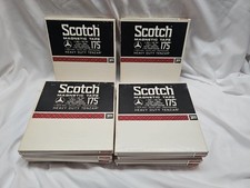 10 Scotch Magnetic Tape 175 1/4" 1200 Ft 7in. Reel-to-Reel Tape In Box