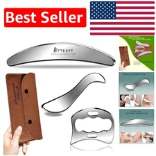 Versatile Gua Sha Massage Scraper Tool Set - Enhance Circulation & Skin Health