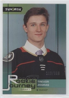 2021 Upper Deck Synergy Rookie Journey Draft 100/999 Trevor Zegras #RJ-10 RC 7yx