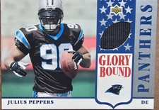 2002 -Julius Peppers- Upper Deck Glory Bound Relic Rookie Football Card #GBJ-JP