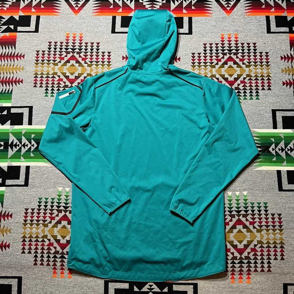 Nike 5 Star Field General Fly Rush Chaqueta con Capucha Verde Azulado Blanco Mediano Para Hombres Pullover Foto 2 de 4