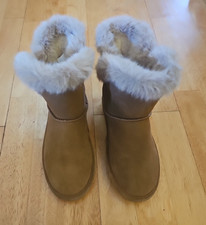 Bearpaw Girl Snow winter boots Brown Suede size 3 Youth