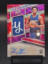 2023 Panini Spectra Kobe Brown Rookie Jersey FOTL Purple Wave Prizm 3/8 Auto #22