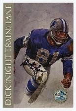 1998 NFL Hall of Fame DICK NIGHT TRAIN LANE Signature Series AUTO /2500 Lions