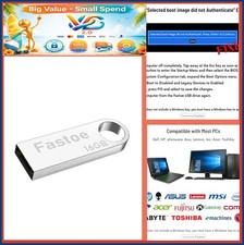 Main TITLE: Bootable USB Flash Drive Windows 10 Install Upgrade Pro 32/64 Bit