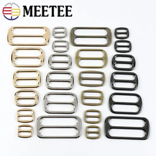 10Pcs 12-50mm Metal Tri Glide Buckles Strap Adjuster Bag Belt Backpack DIY