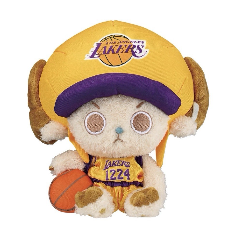 ONE PIECE x NBA Chopper Plush Los Angeles Lakers Official Limited Edition Japan