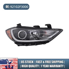 Right Side Headlamp Fits 2017 2018 Hyundai Elantra Halogen Headlight