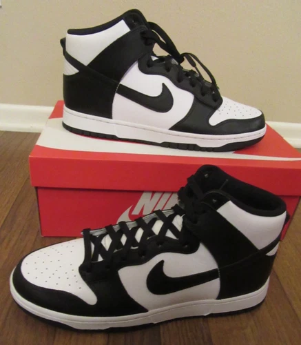 Nike Dunk High Retro Size 12 White Black Total Orange DD1399 105 Panda Brand New
