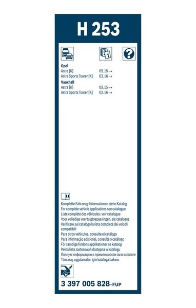 Bosch Wischblatt 3 397 005 828 FüR Jeep Opel Ssangyong-image