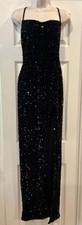 Stylish Black Sequins Fashion Nova Medium Prom Pageant Dress 