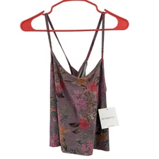 BEYOND YOGA Drift Away Sleep Tank Medium Silverberry Bloom Featherweight Softmar