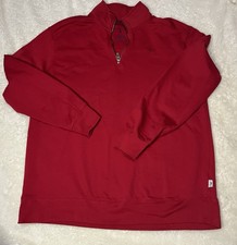 Tommy Bahama Red 1/4 Zip Mock Neck Long Sleeve XL Pullover Sweater Boys 18/20