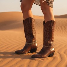 Women Gold  Silver Metal Boot Chain Links Band Bracelet Shoe Charm Anklet PAIR