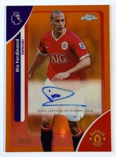 2025-26 Topps Chrome Orange Auto #/25🔥Rio Ferdinand🔥 Manchester United LEGEND