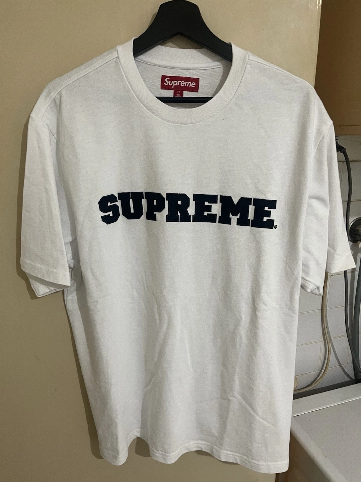Supreme Collegiate S/S Tees White Size Medium