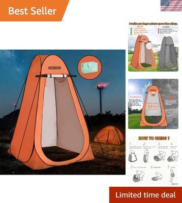 Quick Setup Extra Tall Shower Tent - Waterproof Privacy Solution for Outdoor Fun