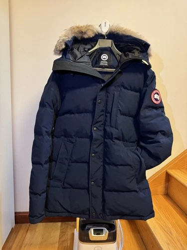 Canada Goose Carson Parka Atlantic Navy Men's M Fur Trim image 2