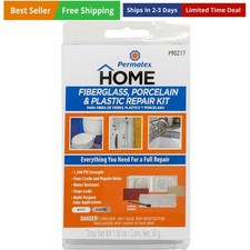 Fiberglass, Porcelain and Plastic Repair Kit - White/Almond