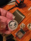 2000 Millennium Silver Eagle .999 Fine Silver In Pendant
