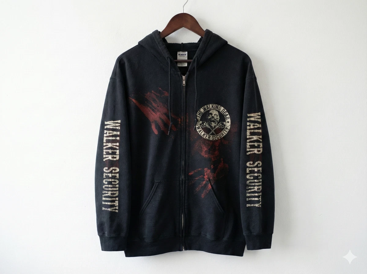 Sweat à Capuche Homme The Walking Dead - Noir - Taille M - Graphique Horreur