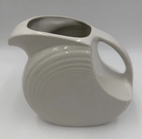 Fiesta Ware White Large 2 Quart Disc Pitcher