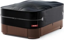 420D Outdoor Waterproof Square Hot Tub Cover Protector, Heavy Duty Polyester SPA