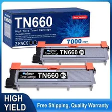2PK TN660 Toner Cartridge for Brother TN630 MFC-L2700DW MFC-L2740DW DCP-L2540DW