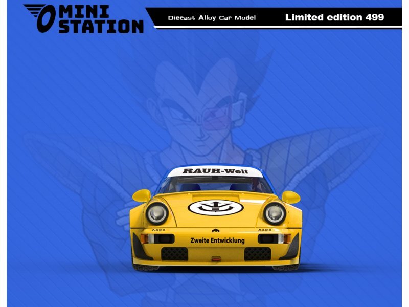 PORSCHE RWB Dragon Ball Z - Wakusei Bejita - Mini Station 1:64 | eBay