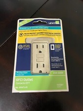 Leviton Smartlock Pro 15 Amp Self-Test Tamper-Resistant GFCI Outlet GFNT1-PI.