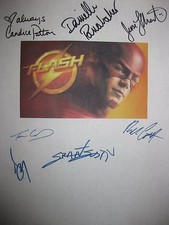 The Flash Signed TV Script X7 Grant Gustin Candice Patton Danielle Panabaker rpt