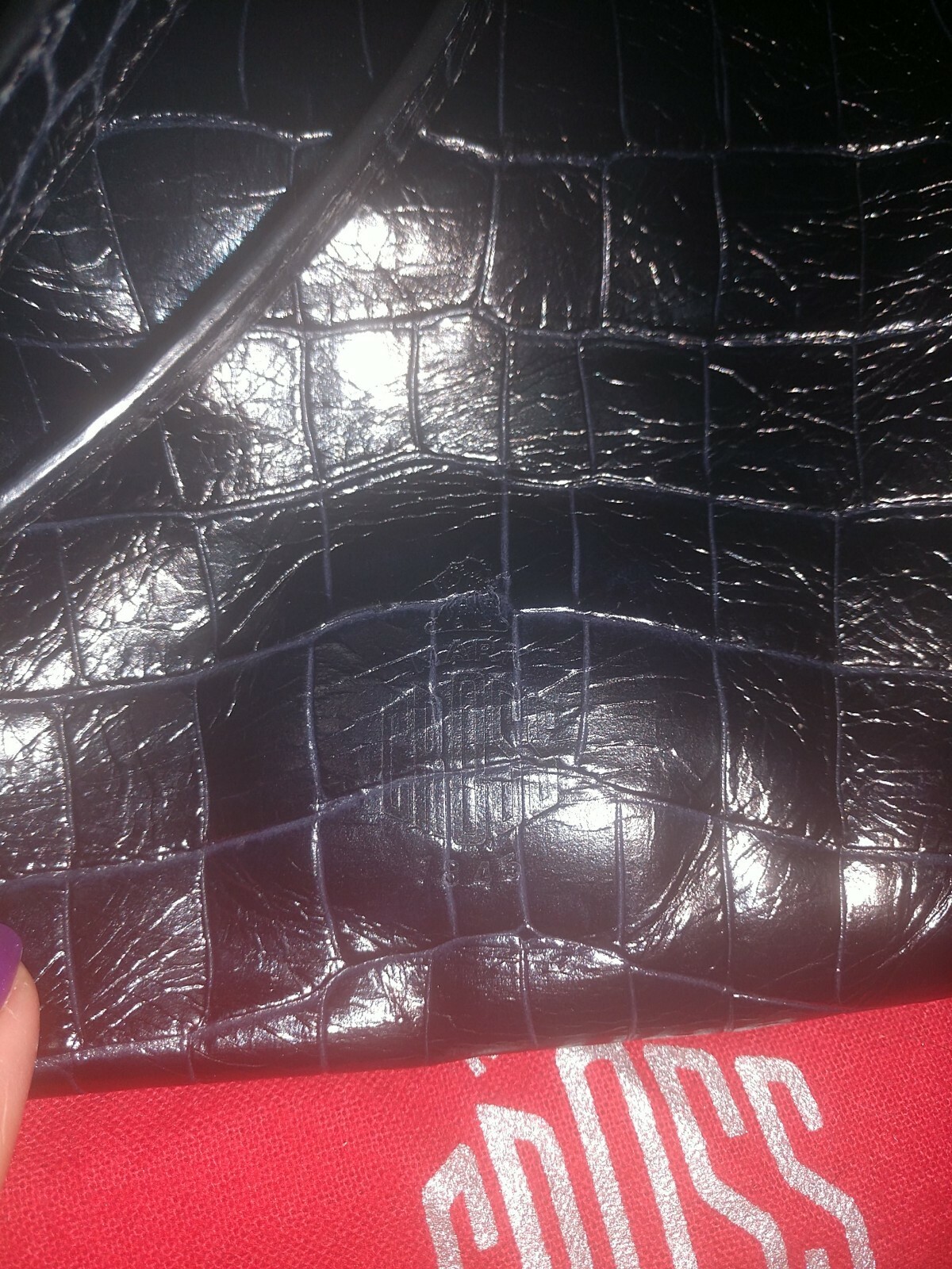 MARK CROSS Large Drawstring Madison Bucket Bag Bl… - image 10