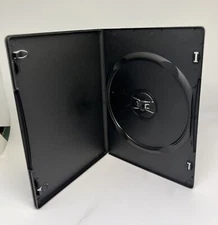 100 PCS NEW SLIM 7MM SINGLE DVD CASE, BLACK, WITH SLEEVE, S7M-AMR, MADE IN US