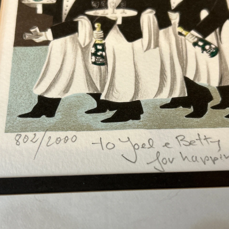 LITOGRAFÍA GUY BUFFET EDICIÓN LIMITADA Personalizada Autografiada 802/2000 1997 Foto 3 de 4