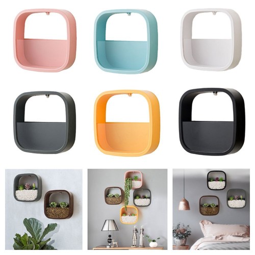 Plastic Wall Hanging Flowerpot Sqaure Succulent Planter eBay