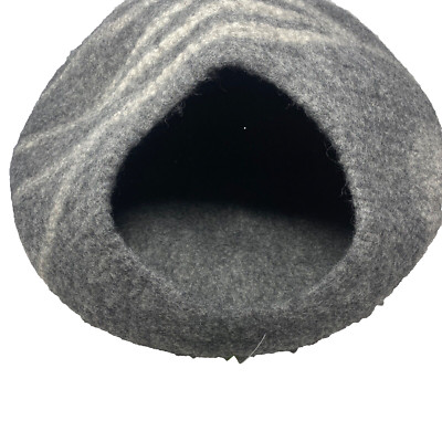 MEOWFIA Premium Felt Cat Bed Cave - Handmade 100% Merino Wool Bed cats large
