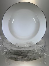 Royal Worcester Classic Black Individual Pasta Bowls Set of 8