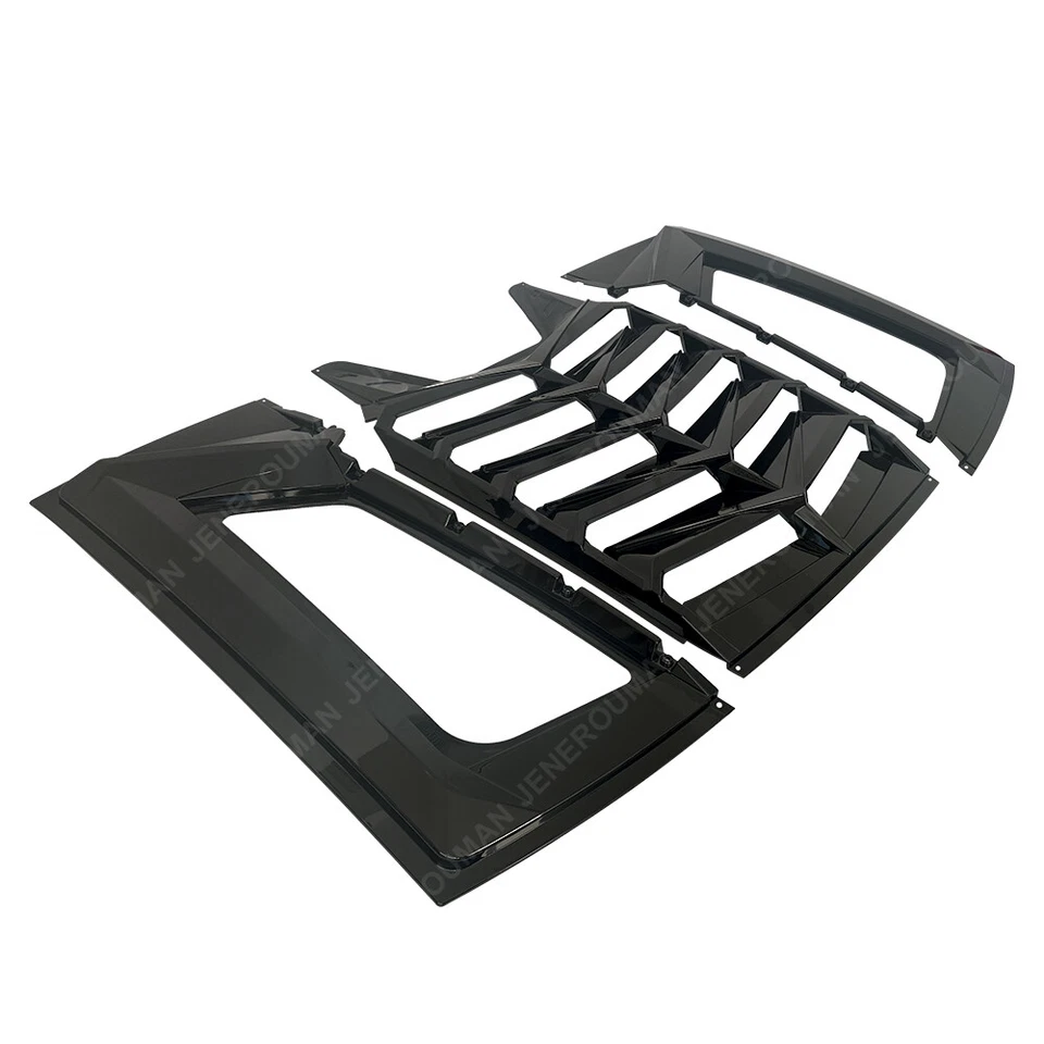 New Style For 11-23 Dodge Charger Rear Window Louver Sun Shade Vent Glossy Black Foto 3 de 4