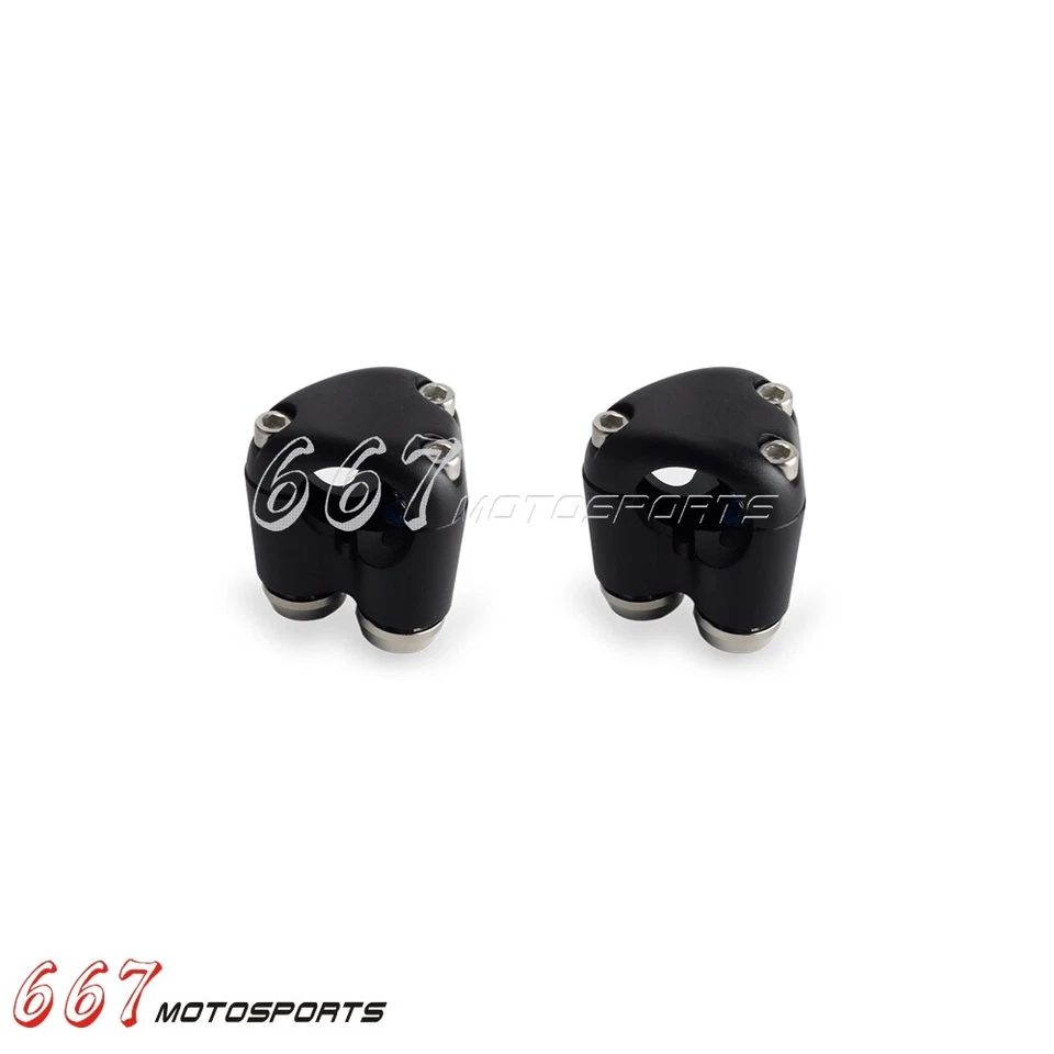 Interruptores de manillar de 2 piezas de 1" para Harley BMW Honda Yamaha Suzuki Café Racer Bobber Foto 4 de 4