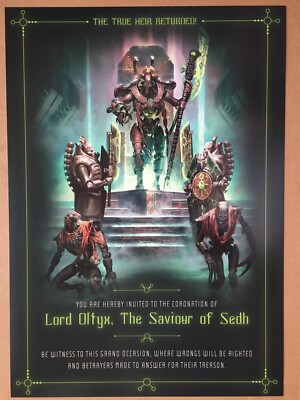NECRON: The Twice Dead King  (Warhammer 40K) Advent Calendar Poster Print