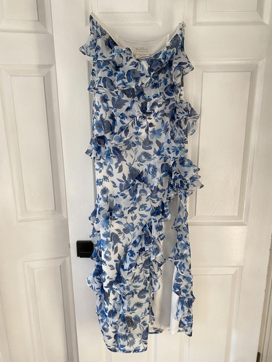 bhldn blue floral dress BHLDN Light Blue Floral Dress