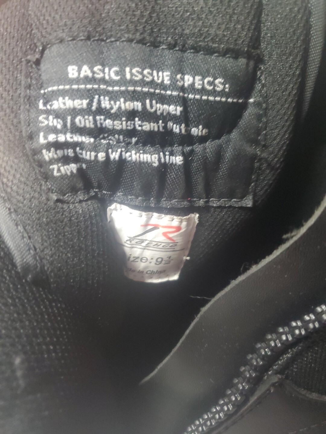 Rothco Basic Issue Black Leather Slip Resistant T… - image 6