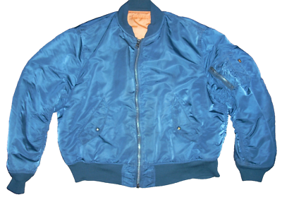 Alpha Industries Flyer's MA-1 Jacket Men's XX-LARGE Navy Blue *Zip