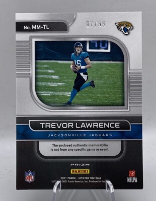 2021 Panini Spectra Trevor Lawrence Rookie Monumental Memorabilia
